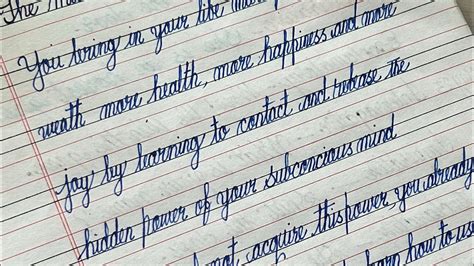 The Magic of Cursive Writing: Unlock Your Potential with the Copy Book